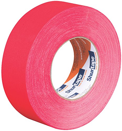 Image of Shurtape P-628 Professional Grade, Coated Gaffer's Tape, 48mm x 50m, Social Distancing Marking, Red, 1 Roll (174361)