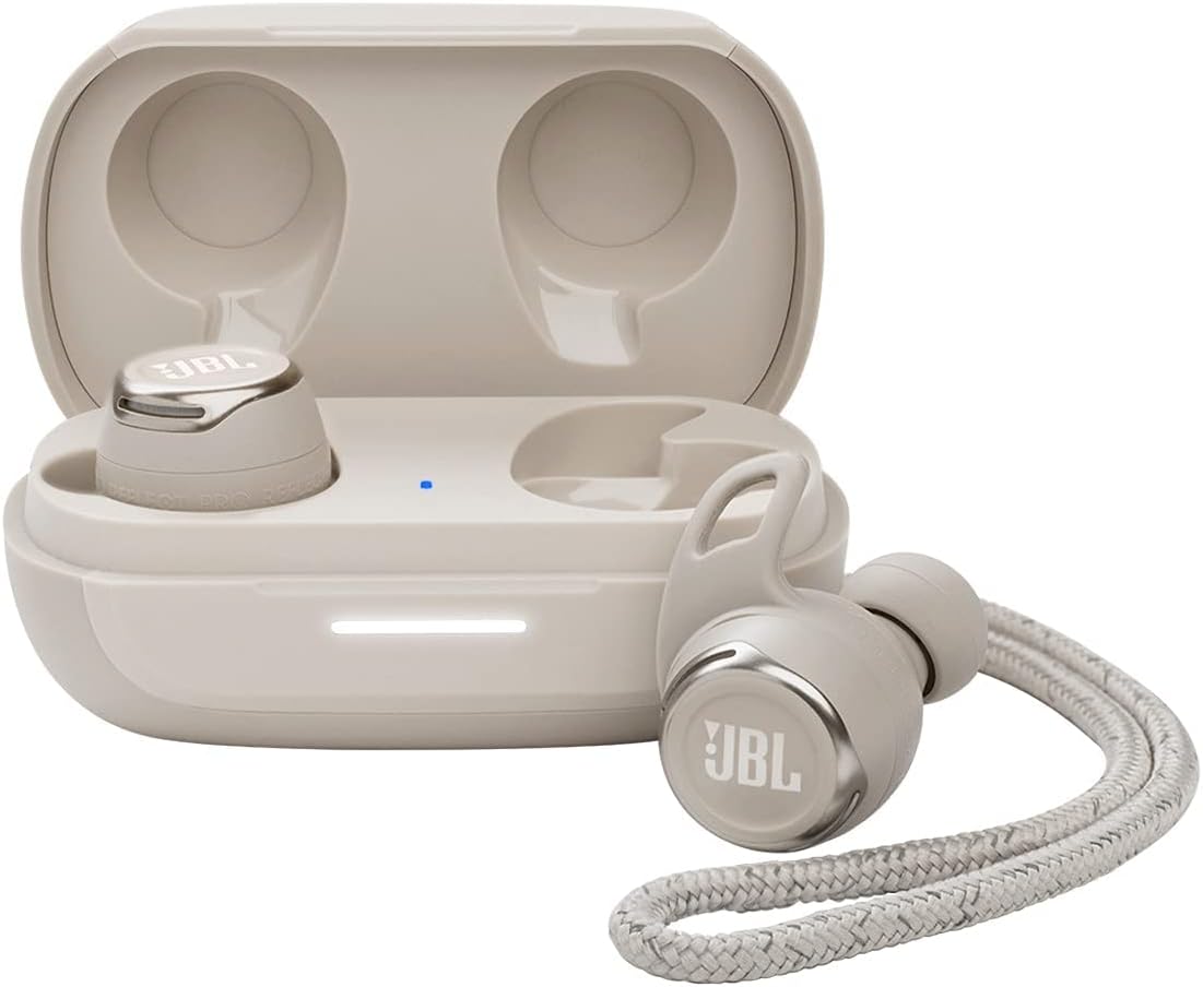 JBL Reflect Flow Pro+ Wireless Sports Earbuds - White (Renewed)