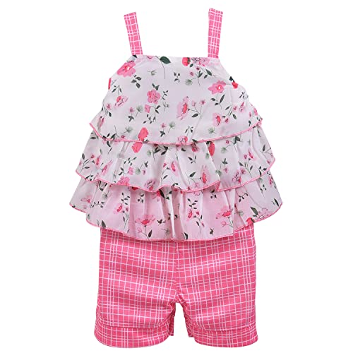 Image of Wish Karo Baby Girls Top and Shorts Dress for Girls-(csl289)