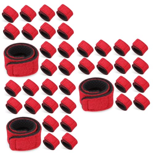 VANZACK 30pcs Fishing Rod Straps Elastic Fishing for Organizing Protecting Rods Portable Design
