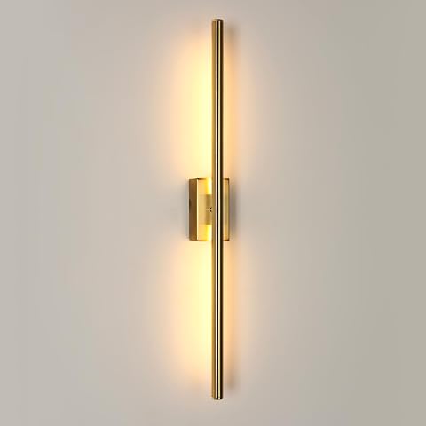 DELIPOP Applique da Parete LED 8W, Oro Lampada a Muro Bianco Caldo 3000K