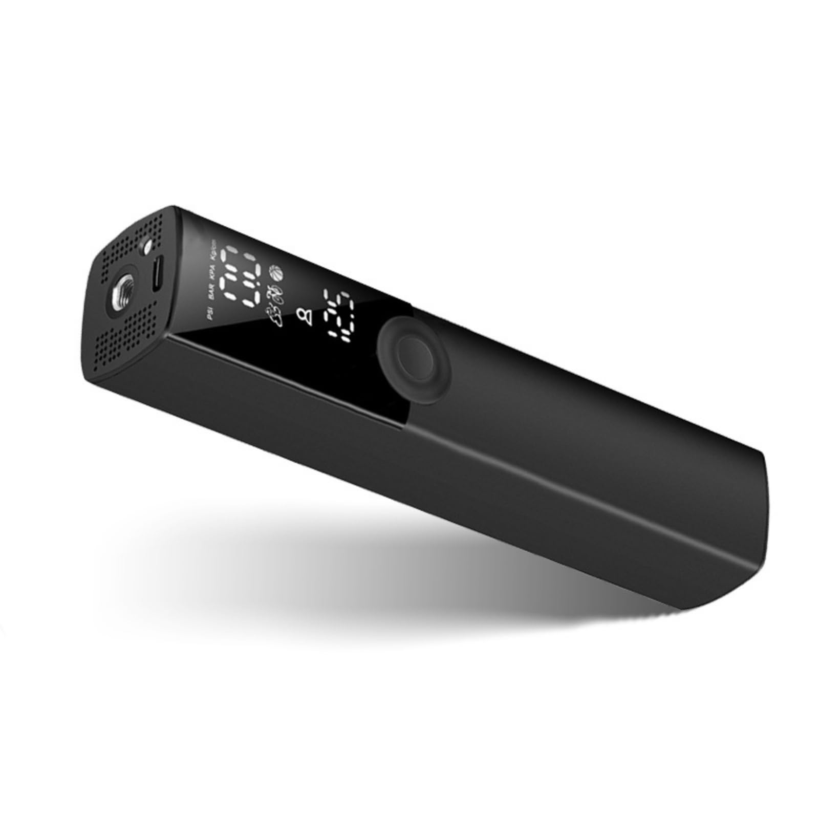 Qianly Bomba de Bicicleta Portátil Inflador Portátil Digital Bomba Neumáticos Eléctrica Compresor Ligero Fácil tar Operación con un Botón Adecuada para Ciclismo Patinetes Uso Doméstico Ajustes