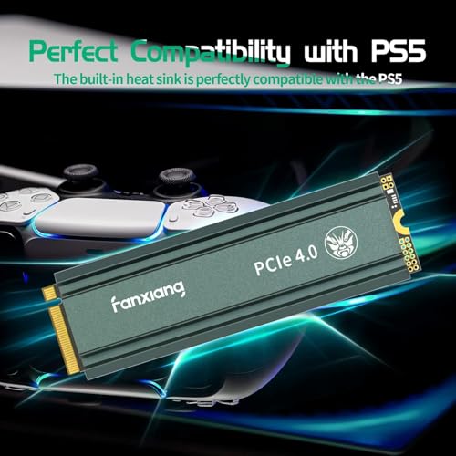 fanxiang S660 4TB PCIe 4.0 NVMe M.2 SSD Unidad Interna de Estado sólido-con disipador de Calor, QLC hasta 5000 MB/s, Compatible con PS5 - imagen 4