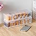 Fzooua 2 Pack Cable Organizer Storage Box with 16 Cable Ties, Clear Phone Charger Organizer Case Wire Organizers for Cords Electronic Storage Box for Drawer Desk Office Home