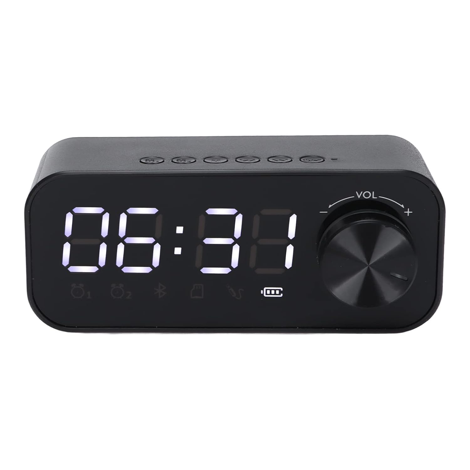 Buy Alarm Clock Radio, LED Digital Bluetooth Alarm Clock, Adjustable Volume Dual Alarm FM Radio