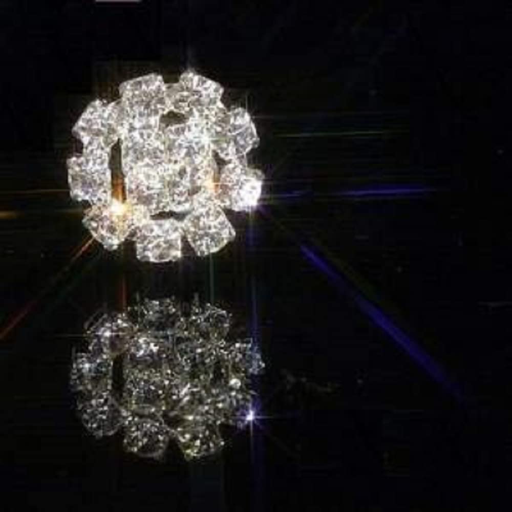 Syntego Silver 10 X Small Round Rhinestone Diamante Embellishment Crystal Sparkle Weddings Crafts