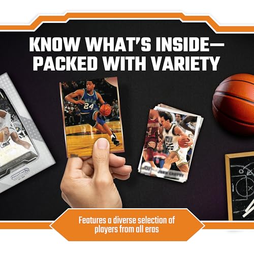 Assorted Basketball Cards 100-Count (1980s to The Present) Plus 2 Memorabilia Cards – Verified Basketball Card Packs from Licensed Manufacturers and Brands – No Two Packs are The Same