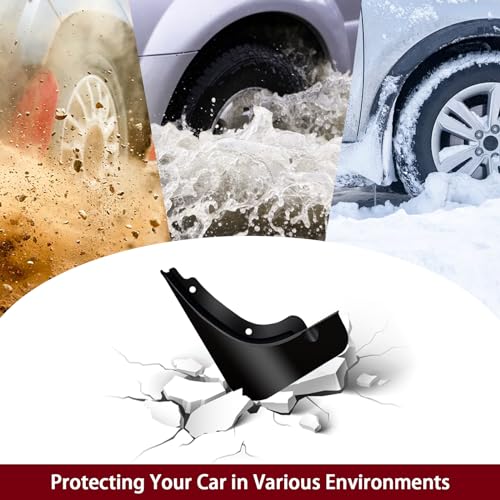 Image of Mud Flaps Kit for 2024 Hyundai Sonata Mud Splash Guard Fender Front and Rear 4-PC Set by TOPGRIL