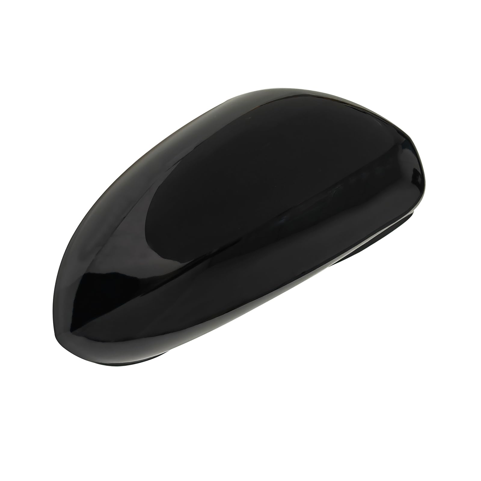 Copertura per specchietto retrovisore per portiera laterale, compatibile con Corsa D 2006-2014 e Corsa E 2014-2019 (nero lucido)