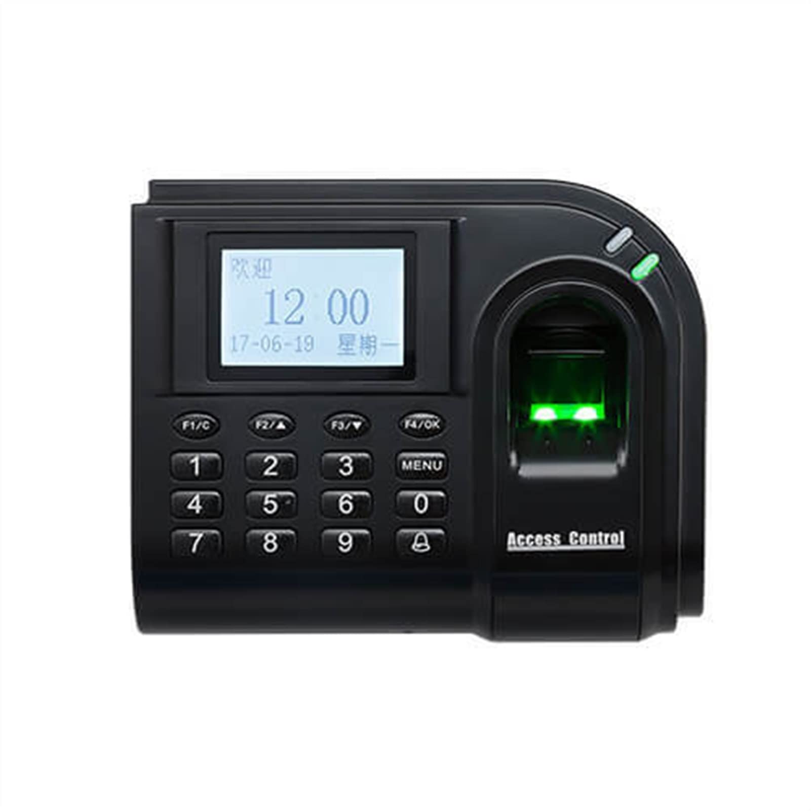 CUDTAPI F1 Time Clock Intelligent Biometric Fingerprint Password Attendance Machine LCD Time Attendance Clock