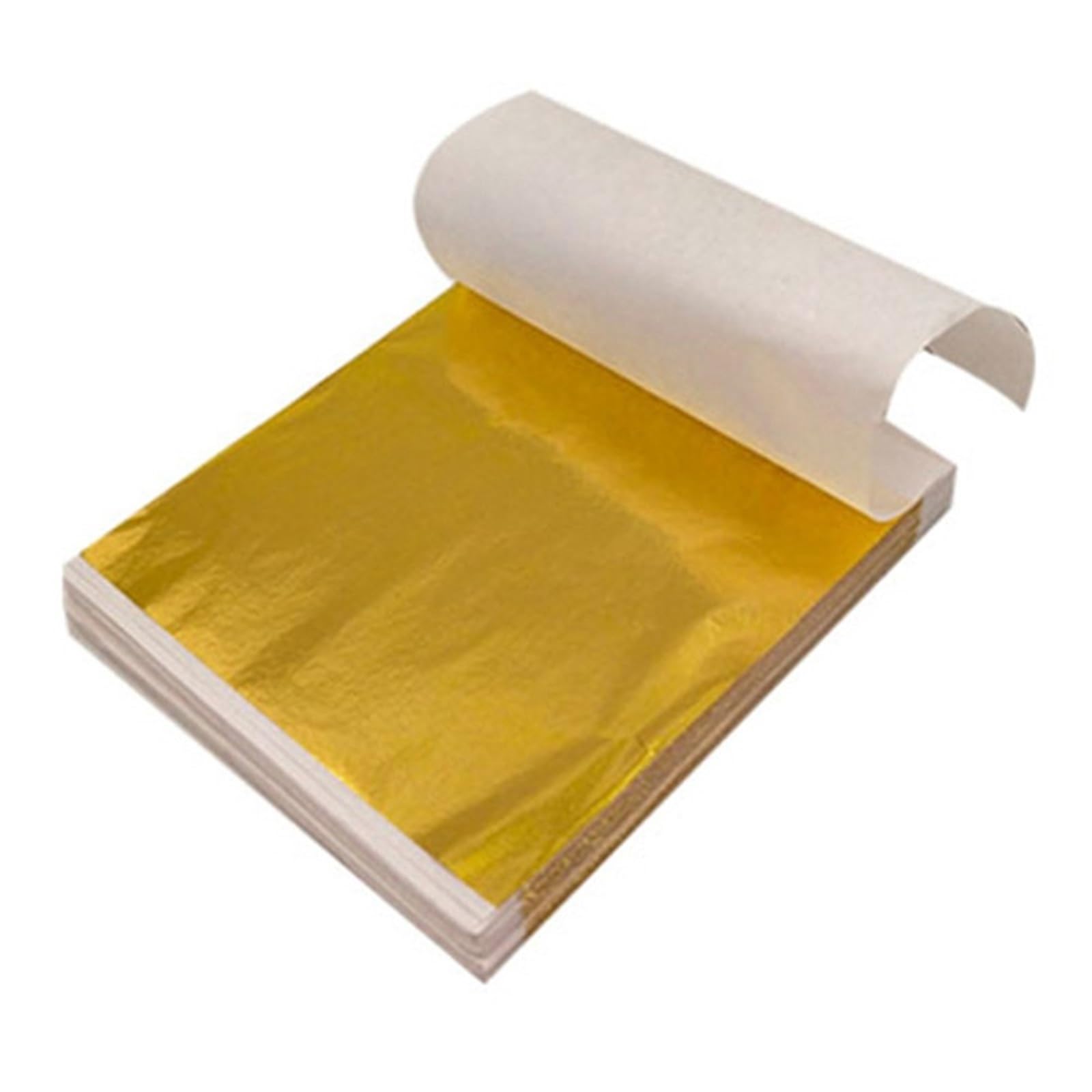 Arkusze miedziano-aluminiowe ze złotymi liśćmi