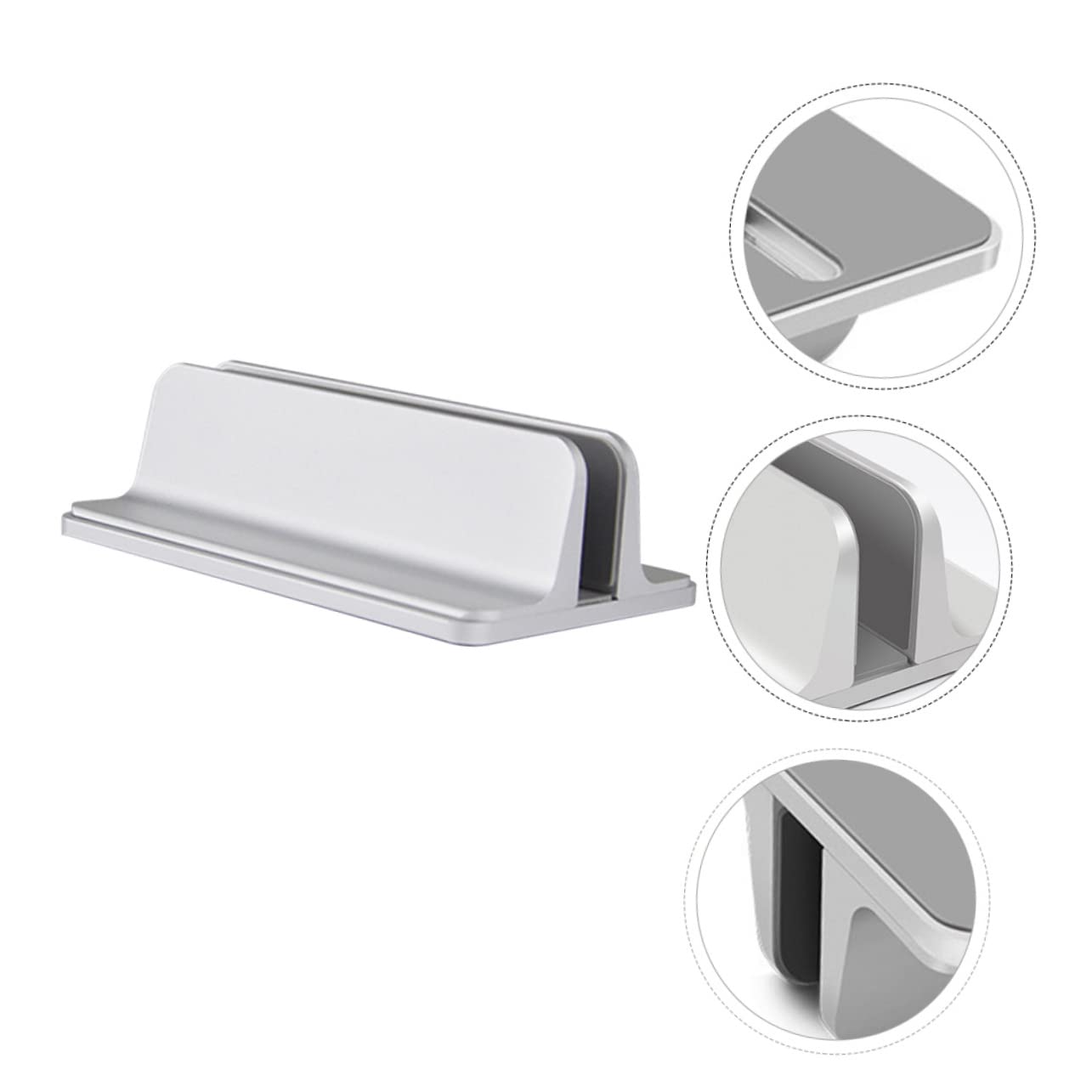Uonlytech Supporto per Laptop in Alluminio con Scanalatura Curva 3d per Prevenire i Graffi Supporto per Scrivania per Laptop