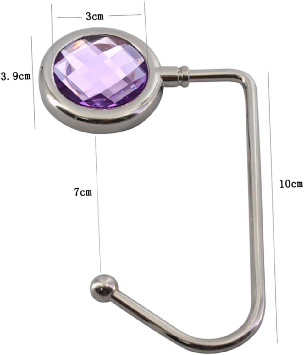 2pcs Handbag Hooks Table Hangers for Desk Creative Alloy Bag Holders Non-Slip Base for Handbags and Backpacks Suitable for Home and Office Use