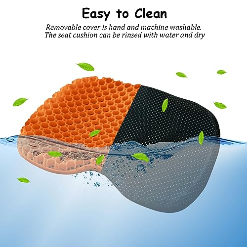 Image of NEW-Vi Anti-Slip Kayak Seat Cushion - Waterproof Thicken Gel Boat Kayak Canoe Rowing Stadium Pad for Sit in Kayak Chair Kayak Accessories Equipment Gear for Fishing Kayak