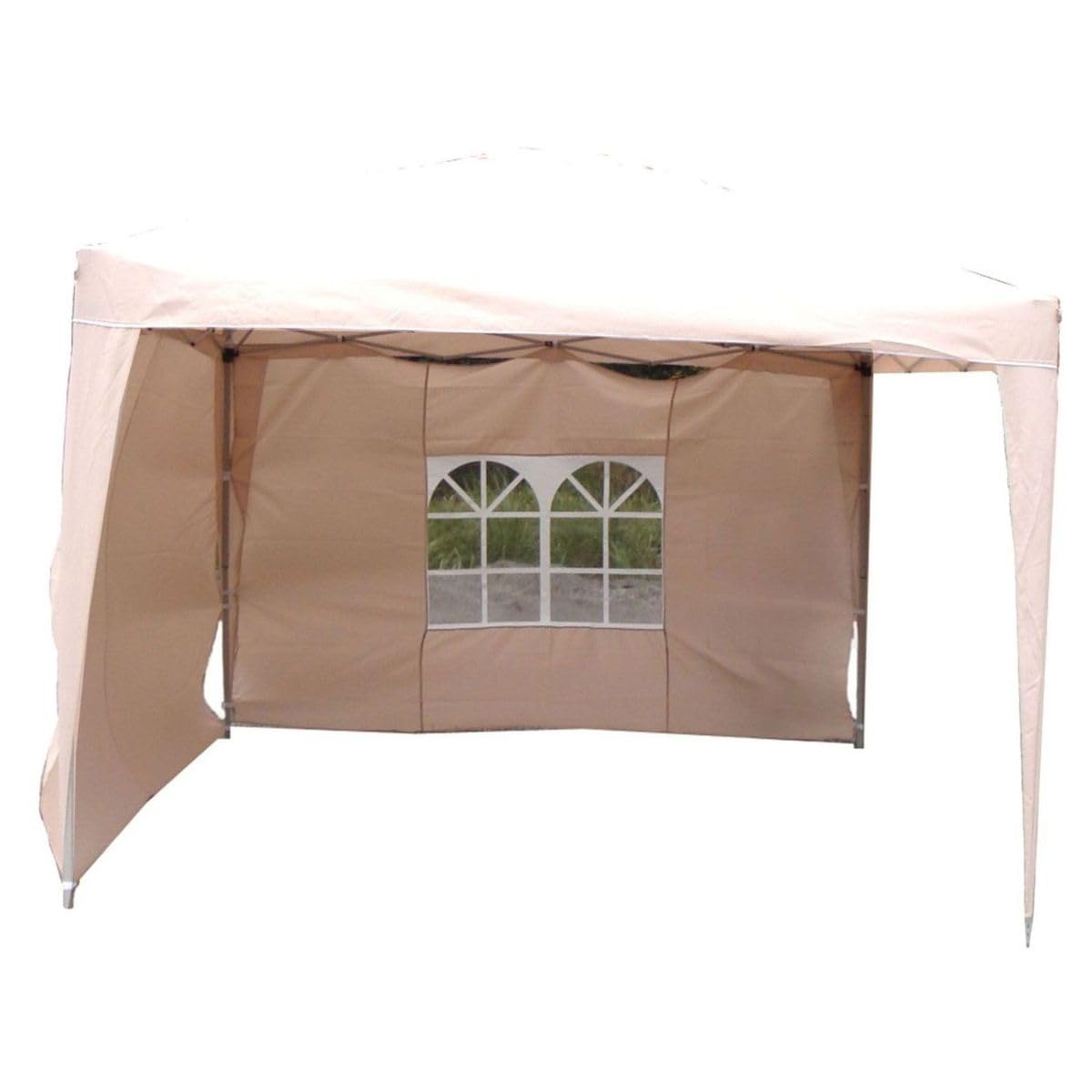 Seitenteile 2erSet für Alu Faltpavillon 3x3m beige Seitenwand Pavillon