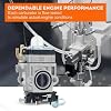 Hipa 300486 Carburetor for Earthquake E43 MC43 WE43 E43CE E43WC 43CC Tiller Carburetor Auger MC43E MC43CE MC43ECE MC43RCE Tiller Cultivator MD43 WE43E WE43CE Edger