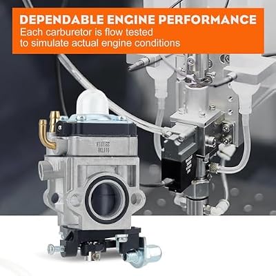 Hipa 300486 Carburetor for Earthquake E43 MC43 WE43 E43CE E43WC 43CC Tiller Carburetor Auger MC43E MC43CE MC43ECE MC43RCE Tiller Cultivator MD43 WE43E WE43CE Edger