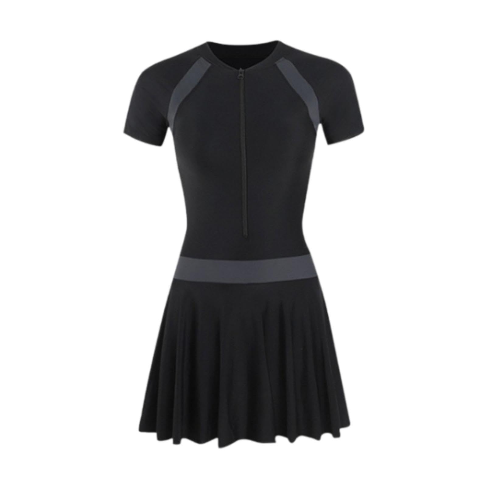 1 Piece Swimsuit Comfort Trendy Swim Dress for Club Party Vacation Swim Pool L-image-42