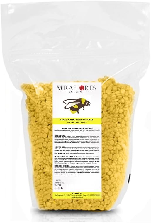 Professional Hair Removal Wax Beans Brazilian with Honey Depilatory 1 Kg - Kickkick