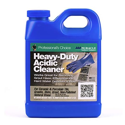 Miracle Sealants HDAC6QT Heavy Duty Acid Cleaner, 32 Fl Oz (Pack of 1), Clear