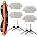 Produktbild Fantisi für Proscenic M7 Staubsauger-Roboter Zubehör, (Hauptbürste und Seitenbürste und Wischmopp), Ersatzteil