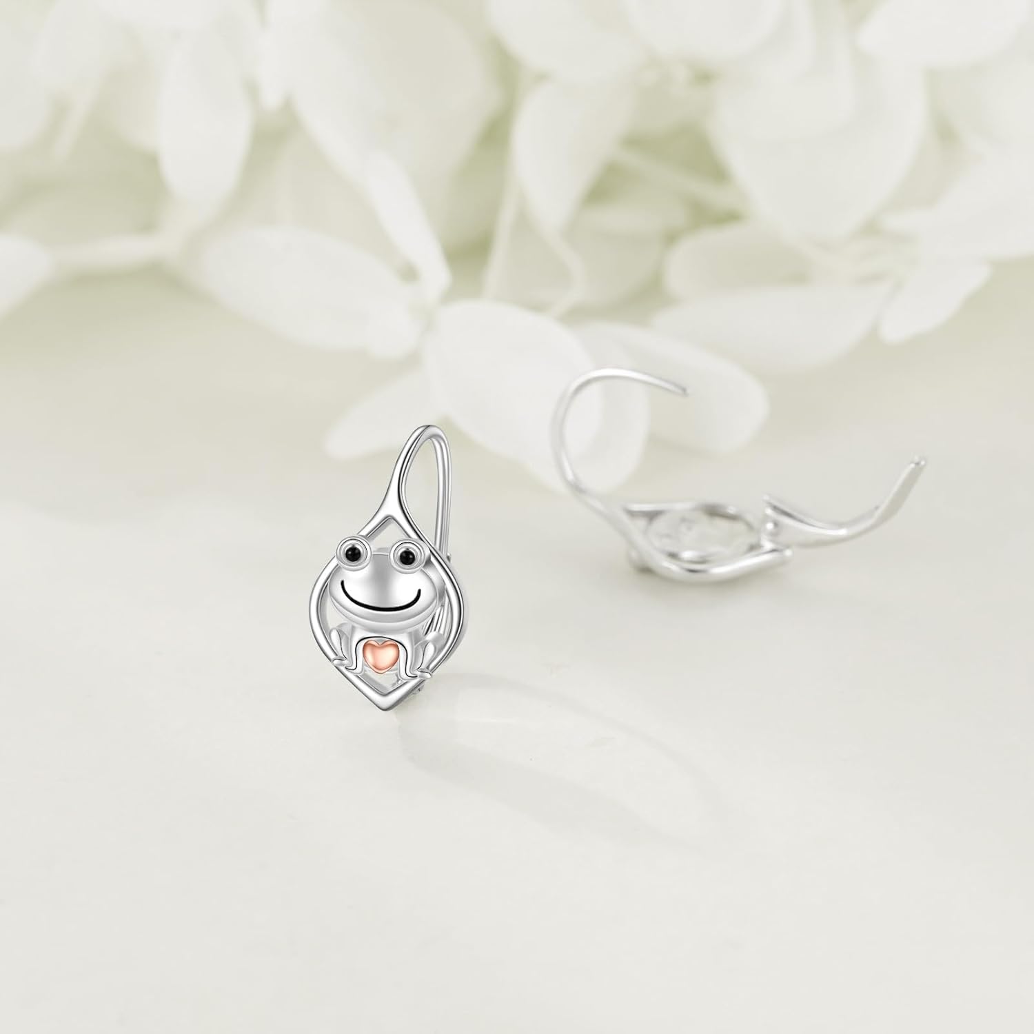 POPLYKE Cardinal/Frog/Ladybug Earrings 925 Sterling Silver Animal Earrings,Leverback Jewelry Gifts for Your Own Friends and Family - Image 4