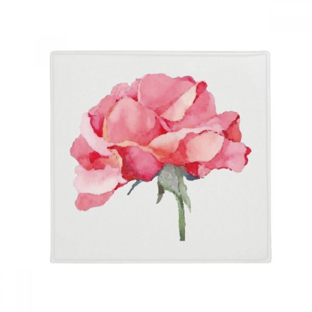 Tapis de sol aquarelle plante fleurs multicolore anti-slip