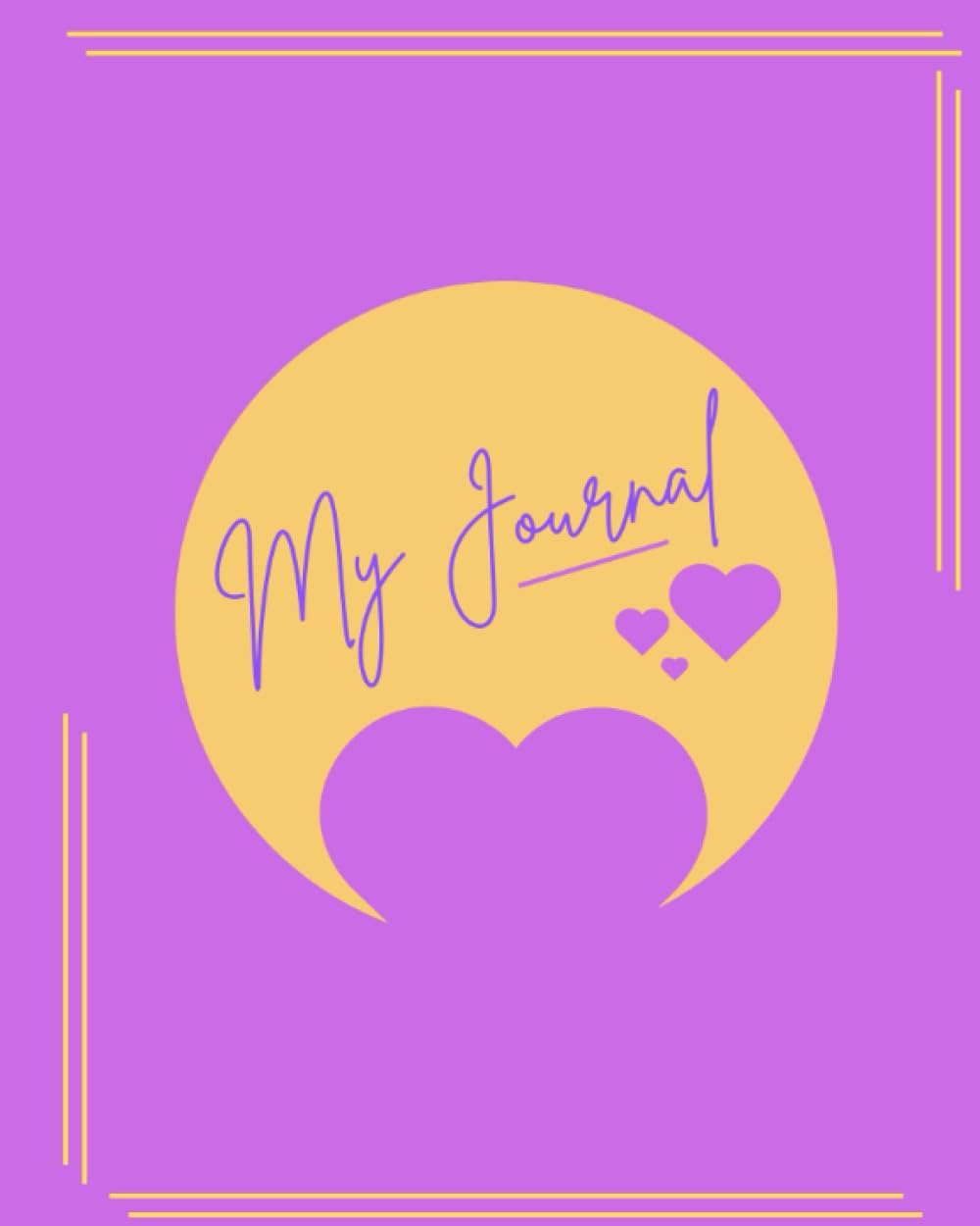 Blank Journal with Hearts on Cover