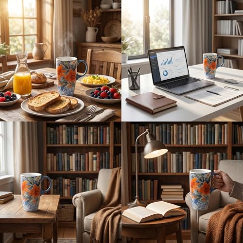 Taza de Cerámica Topadorn 17oz con Tapa y Caja de Regalo miniatura 7