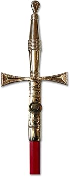 Scottish Rite Masonic Sword - [Red & Gold]
