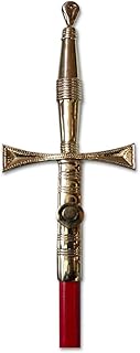 Scottish Rite Masonic Sword - [Red & Gold]