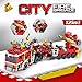 Produktbild CMaster Montage Spielzeug City Feuerwehrauto-Spielzeugbausatz , 576 Stück STEM Konstruktionsspielzeug, 12-in-1 Kreatives Bausteine Spielzeug