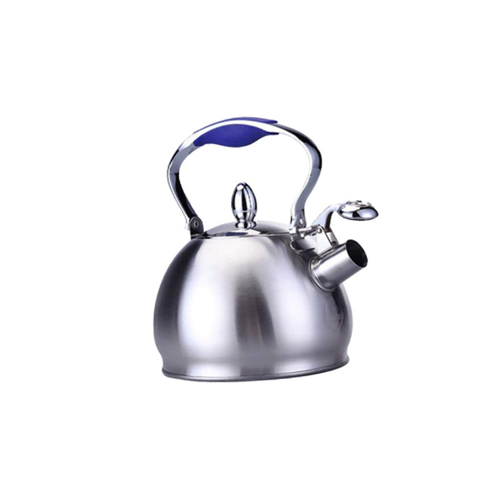 TYUHDUYUR 2.5L Stainless Steel Whistling Teapot Coffee Teapot Gas, Induction Cooker Universal Kettle
