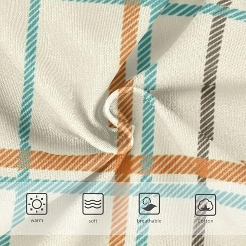 Girls' Brief Panties Breathable Underwear for Toddler Colorful Grid Plaid Material3