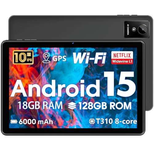 Android 15 Tablet 10 inch,2025 Newest Tablets,18GB RAM 128 ROM,1TB