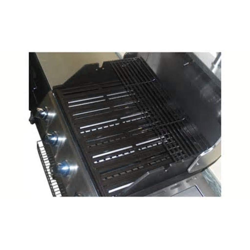 VidaXL 40428 Barbecue Zona cottura Gas Nero, Acciaio inossidabile barbecue e bistecchiera