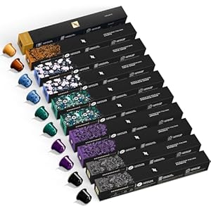 NESPRESSO ORIGINAL, Auswahl an Espresso und Lungo Kaffees, Helle bis dunklere Röstungen, Kompatibel mit ORIGINAL Kapselmaschinen, Kapsel Set aus 100 Kaffeekapseln