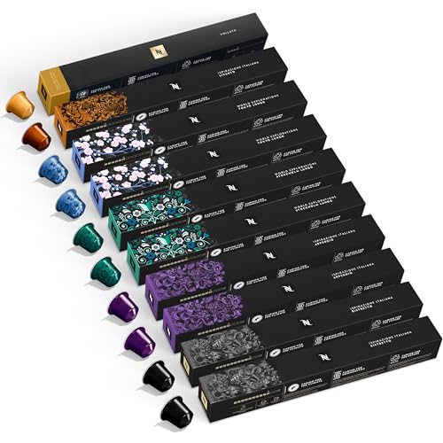 NESPRESSO ORIGINAL, Auswahl an Espresso und Lungo Kaffees, Helle bis dunklere Röstungen, Kompatibel mit ORIGINAL Kapselmaschinen, Kapsel Set aus 100 Kaffeekapseln NESPRESSO ORIGINAL, Auswahl an Espresso und Lungo Kaffees, Helle bis dunklere Röstungen, Kompatibel mit ORIGINAL Kapselmaschinen, Kapsel Set aus 100 Kaffeekapseln