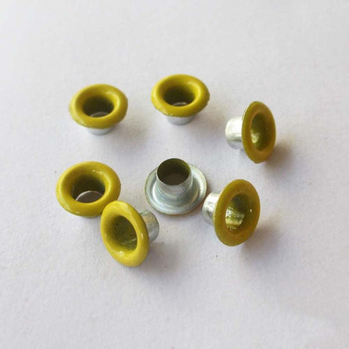 100sets 4mm Occhiello Con Rondella In Pelle Artigianale - Foto 2