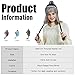 OMECHY Womens Knit Peruvian Beanie Hat Winter Warm Wool Crochet Tassel Peru Ski Hat Cap with Earflap Pom Grey