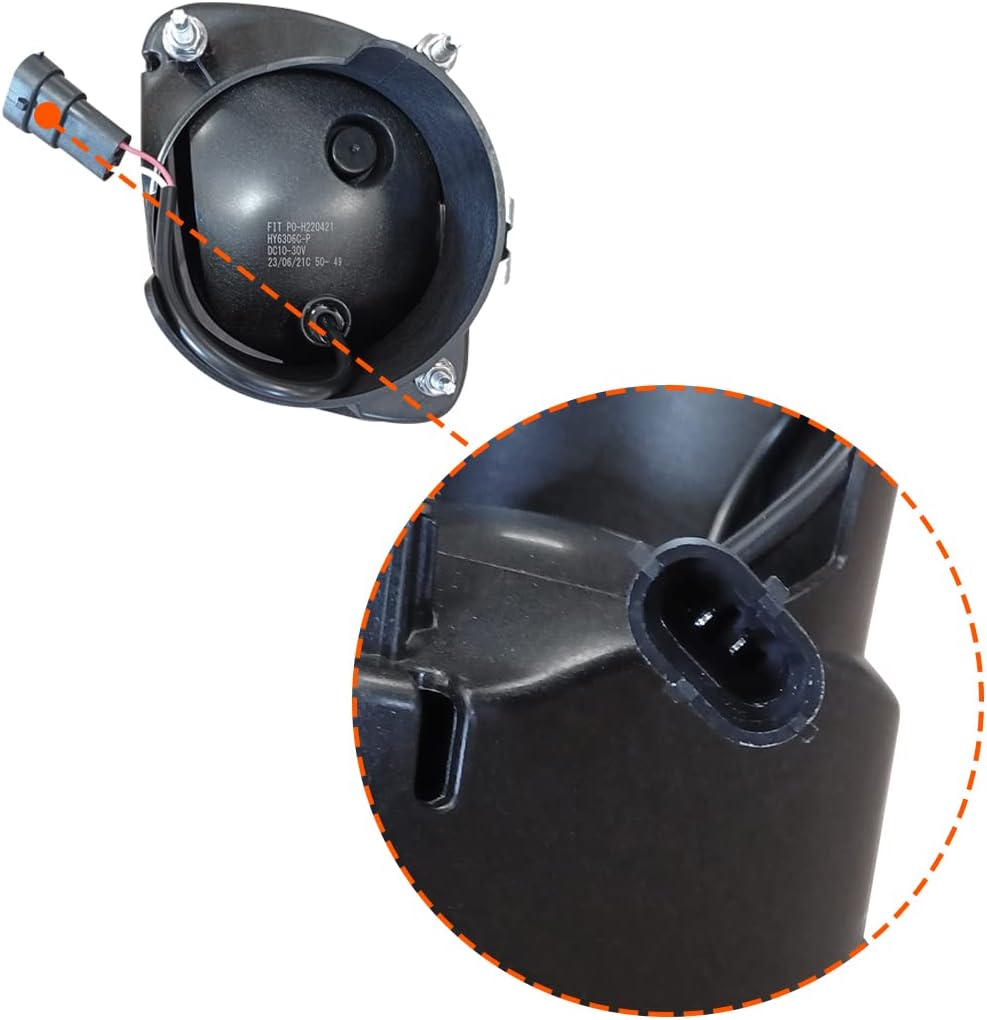 FIT LED Fog Light Assembly Set (Left & Right) Compatible with Freightliner Cascadia 2008-2017 Models IP67 Waterproof High-Visibility Driving Lamps (HY6306C)