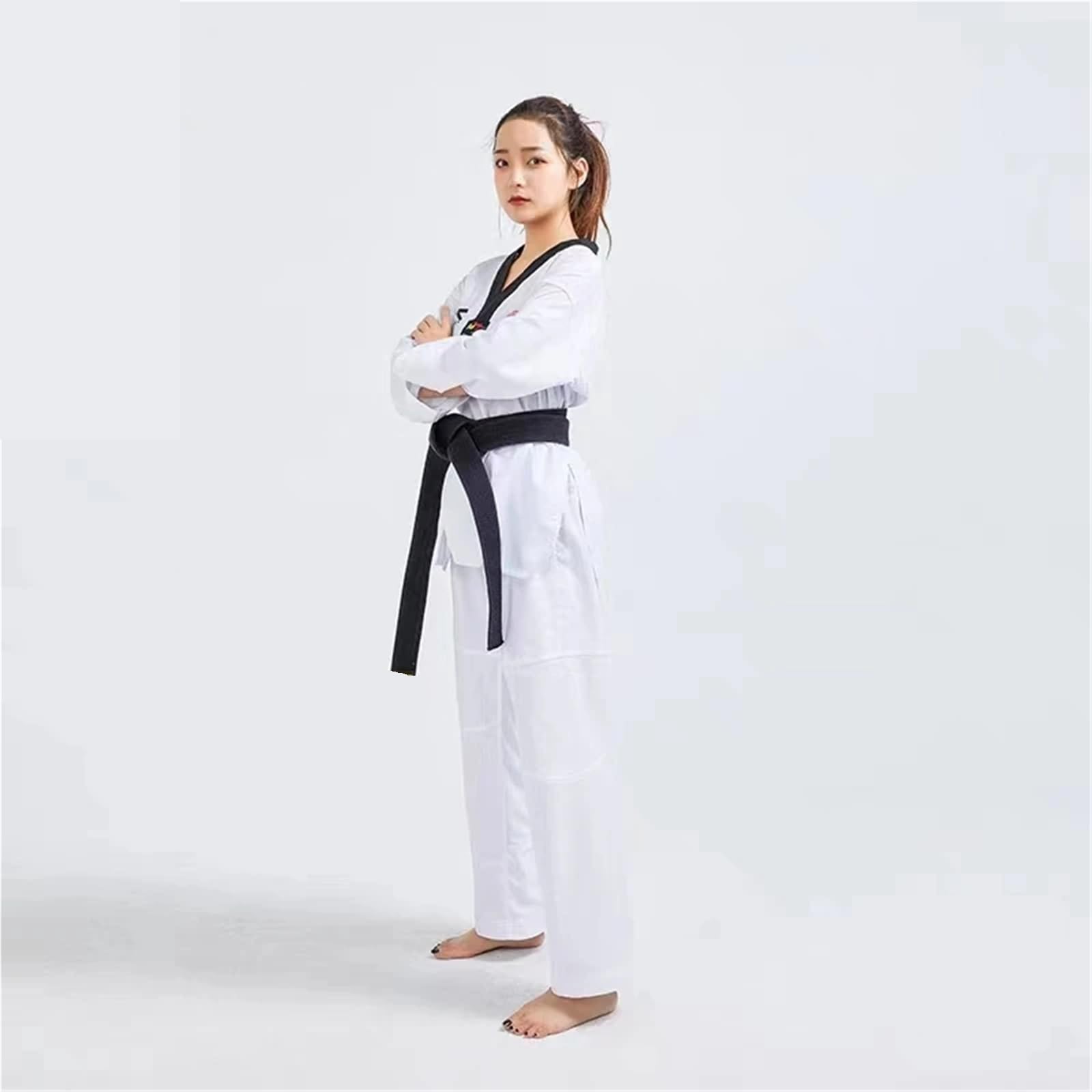 La ropa de entrenamiento del entrenador Taekwondo es fina y transpirable, uniforme Karate Judo, kimono Doboks Tkd Para Hombres, Mujeres