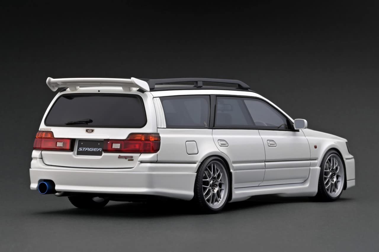 Ignition Model 1/18 Nissan STAGEA 260RS (WGNC34) Pearl White