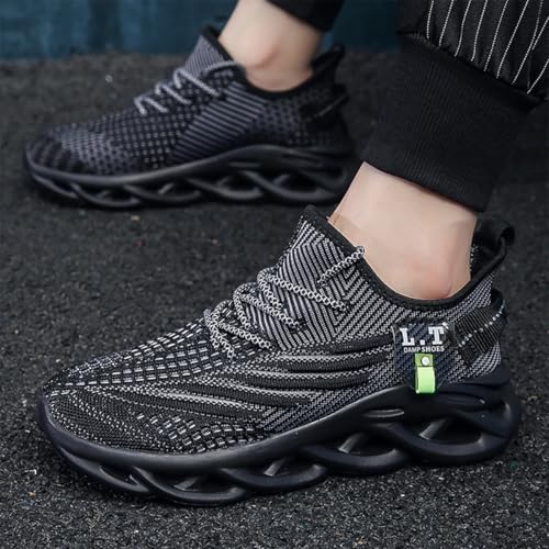 Image of FUJEAK Men Running Shoes Men Casual Breathable Walking Shoes Sport Athletic Sneakers Gym Tennis Slip On Comfortable Lightweight Shoes