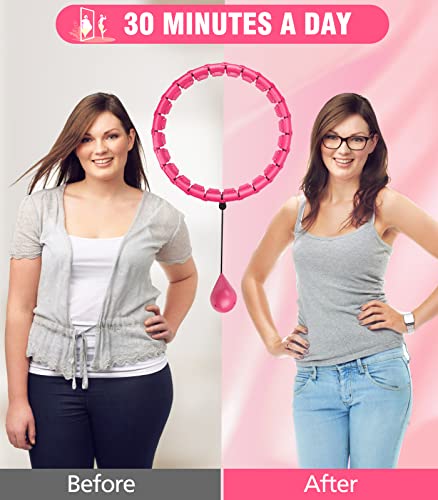 iLulisee-52-Real-Plus-Size-Infinity-Hoop-Fitness-Hoop-for-Adults-Weight-Loss-Hoola-Hoops24-Detachable-Knots-Adjustable-Weight-Auto-Spinning-Ball-Weight-Loss