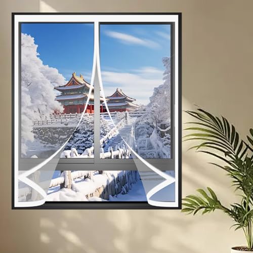 Rideau isolant thermique 112x120 cm magnétique pour salon
