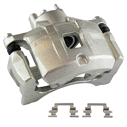 Image of TRQ Front and Rear Brake Caliper Set Zinc Coated Brackets Compatible with 2011-2014 Chrysler 200 2007-2010 Sebring 2008-2014 Dodge Avenger 2007-2017 Jeep Compass Patriot