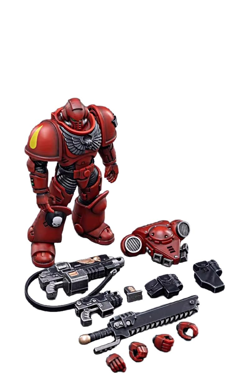 JOYTOY Warhammer 40K 1/18 Action Figure Space Marines Blood Angels Intercessors Brother Marine 03 Modello da collezione