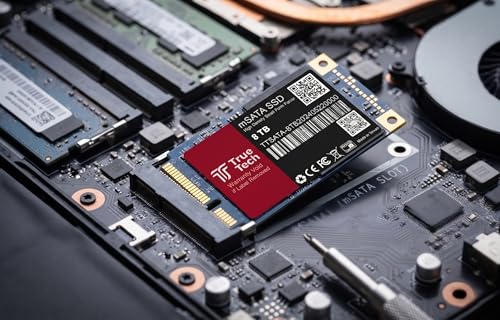 Image of mSATA SSD 8 TB Laptop, Network Attached Storage, Servers Black, Red PCIe NVMe Internal Solid State Drive (SSD) (TTSATA-8TB)