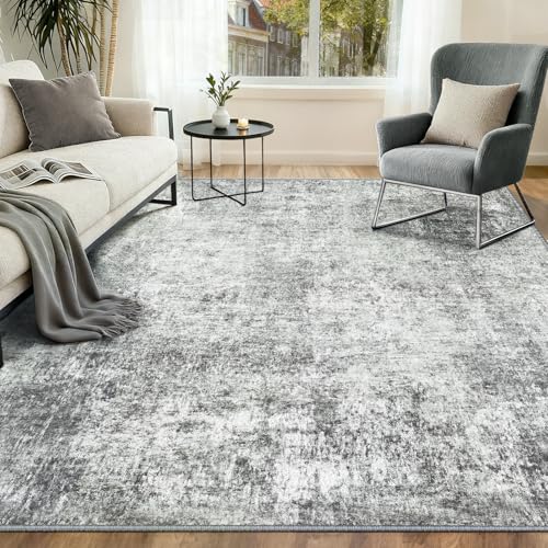 INOVADAY Tapis de Salon Lavable en Machine 180x270 Abstrait à Faible Poil Antidérapant Adapté à l'aspirateur avec Motif Imprimé Tapis Chambre, pour la Le...